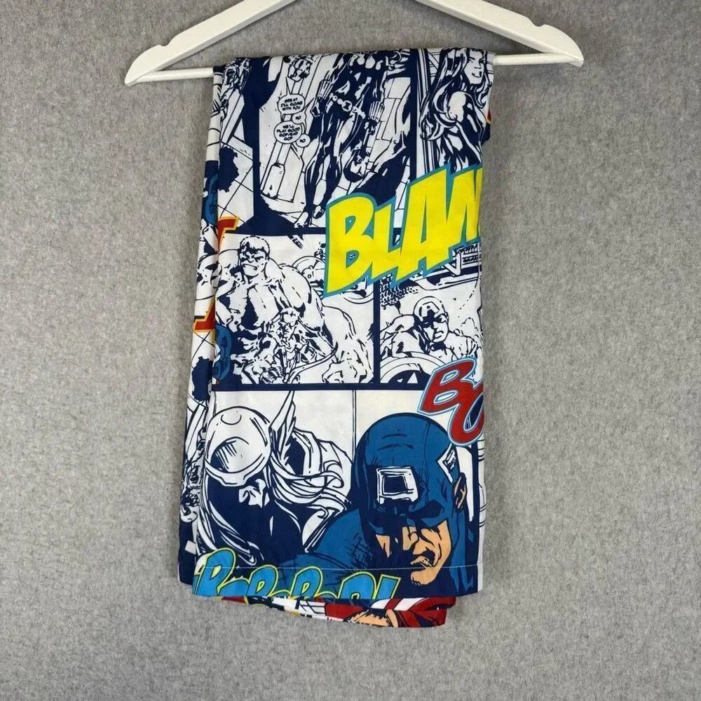 Marvel Avengers Little Kid Twin Flat Sheet Iron Man Captain America Thor